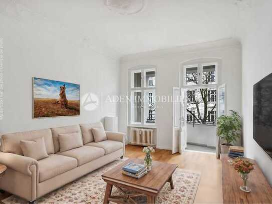 ••• PROVISIONSFREI, 3,5 Zi.-Altbauwohnung, ca. 113 m² + West-Balkon, nur 200 m. zum Kurfürstendamm!