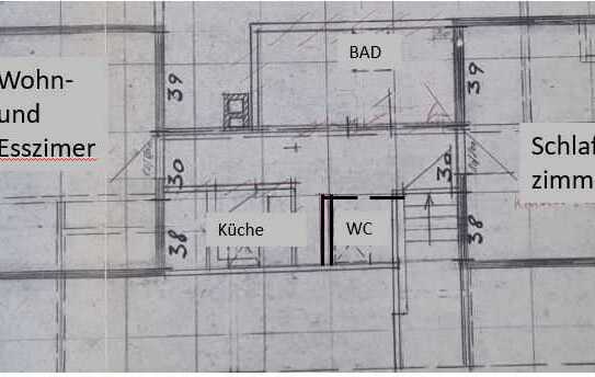 Gepflegte 2-Zimmer-Dachgeschosswohnung in Iffezheim (EBK vorhanden)