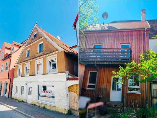 Denkmalgeschütztes Mehrfamilienhaus und ökologisch saniertem Nebenhaus in Memmingen - Altstadt