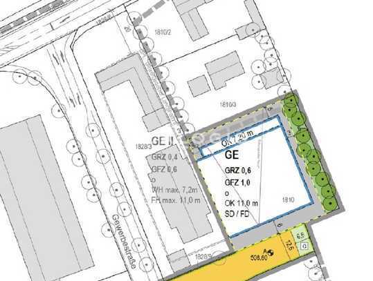 Pliening-Landsham östlich von München, ca. 2.400 m² Gewerbegrundstück zu verkaufen