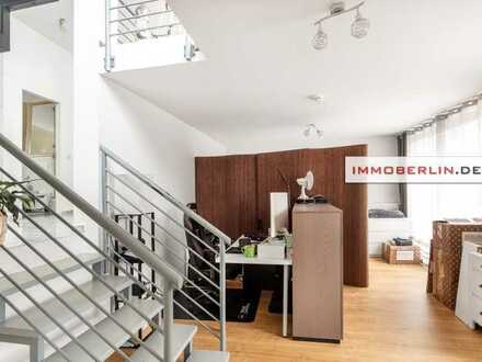 IMMOBERLIN.DE - Faszinierende Wohnung mit Westterrasse, Balkon, Galerie & Sauna
