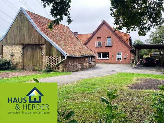 Ländlich gelegenes großes Wohnhaus mit Ackerland in Steinfurt-Borghorst