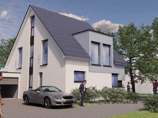 Doppelhaushälfte inkl. Keller und Grundstück, KfW 40, PV-Anlage, Wärmepumpe, Festpreis, Bodenplatte