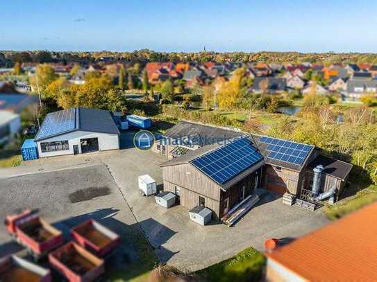 Esens: Großes Gewerbeobjekt mit PV-Anlage und zusätzlicher Halle!