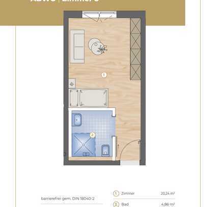 Sichere Investition: Pflegeappartments in moderner Senioren-WG