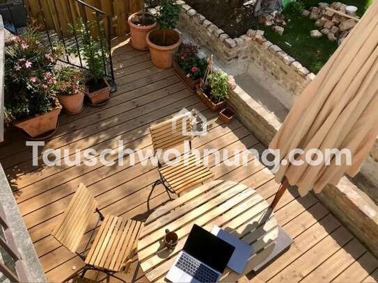 Tauschwohnung: 2-Zimmer in Altsadt Süd mit 120m2 Garten, 30m2 Terrasse