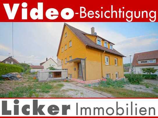 * Projektiertes 3-Familienhaus - entkernt - noch individuell gestaltbar.