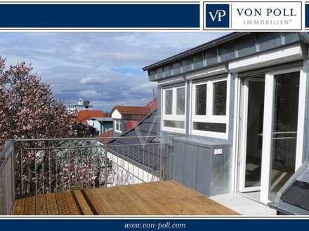 Moderne Dachgeschosswohnung in Toplage für Singles oder Paare