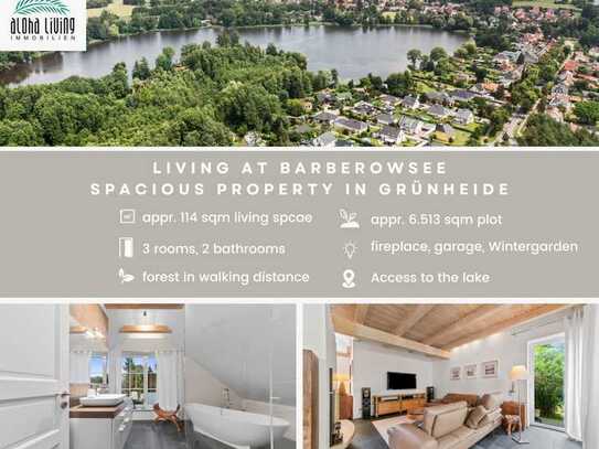 Unrivalled view: Exclusive lakeside site with 6,315 sqm and detached house in Grünheide