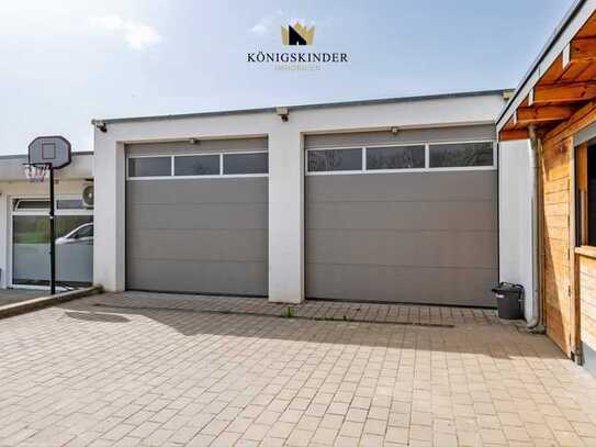 Vielseitige Gewerbehalle mit Wohnung und mediterranem Grillhaus