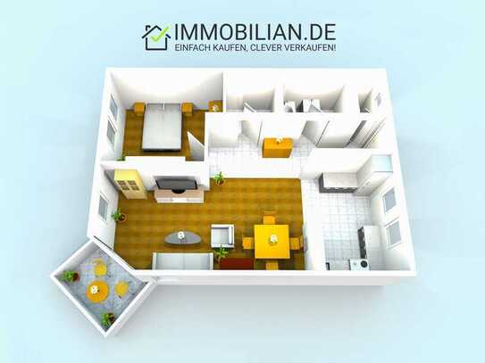 *** 65 m² Wohnfläche mit Balkon und Tiefgarage – Top gepflegt! ***