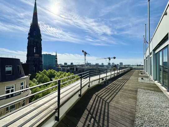 BÜROHAMBURG.DE: Ab sofort: tolles Büro mit großer Dachterrasse in zentraler Citylage