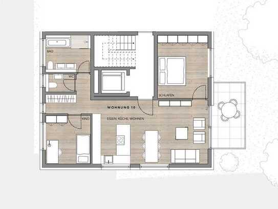 3,5 Zimmer-Wohnung im OG, Cityflair mit Westsonne