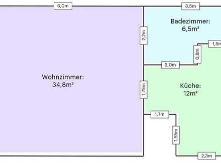 Schöne 1-Zimmer-Wohnung inkl. EBK in Eschborn | Erstbezug nach Sanierung
