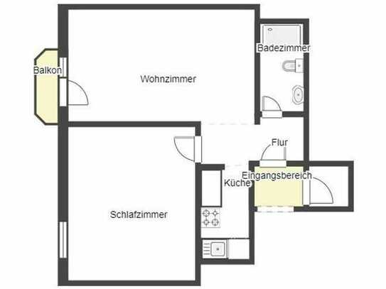 Exklusive, sanierte 2-Raum-Wohnung mit gehobener Innenausstattung mit Balkon und EBK in Frechen