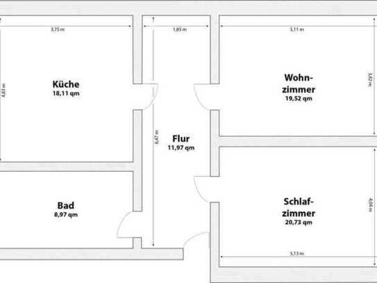 Schöne 2-Raum-Wohnung