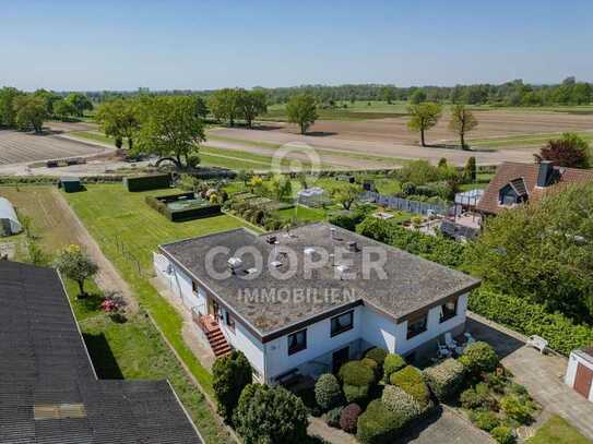 Tolle Bungalow-Doppelhaushälfte mit Blick in die Natur und Erweiterungsmöglichkeit