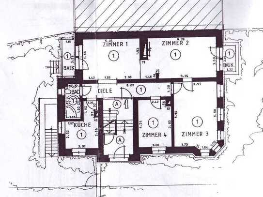Stilvolle 4-Zimmer-Hochparterre-Wohnung mit Garten, Balkon und zusätzlichem Hobbyraum in Durlach