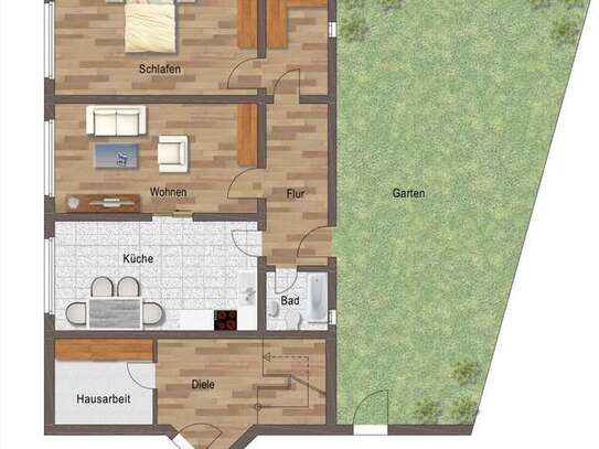 Schöne EG - Wohnung (barrierefrei) in Kronau