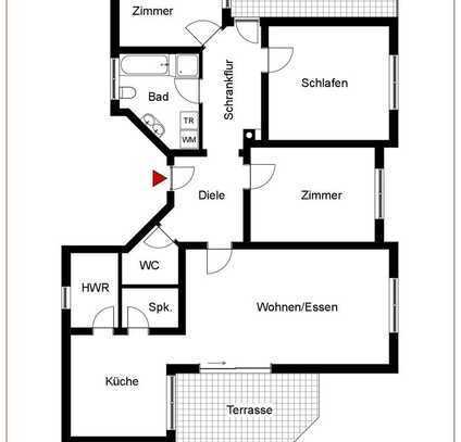 Charmante 4 Zimmer-Wohnung mit Balkon und Stellplatz