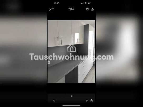Tauschwohnung: Schöne 3 Raum Wohnung mit integrierter Einbauküche