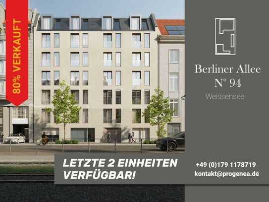 RENDITEGARANTIE : Berliner Allee: ERSTBEZUG im NEUBAU - ab 2024: 1-Zi-Whg mit 21 m² - VHS 1. OG