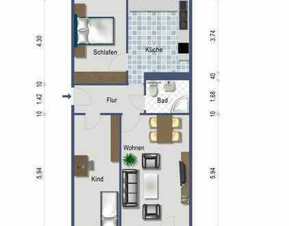 3-Raum-Wohnung im Komponistenviertel - verfügbar ab 01.06.2024