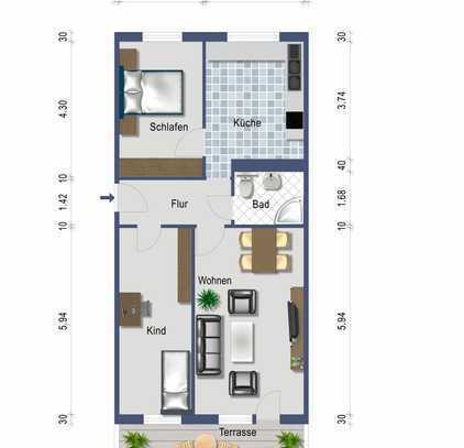 3-Raum-Wohnung im Komponistenviertel - verfügbar ab 01.06.2024