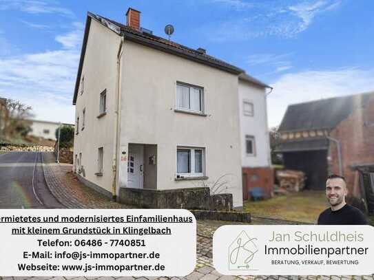 Provisionsfrei! Vermietetes, modernisiertes Einfamilienhaus mit kleinem Grundstück