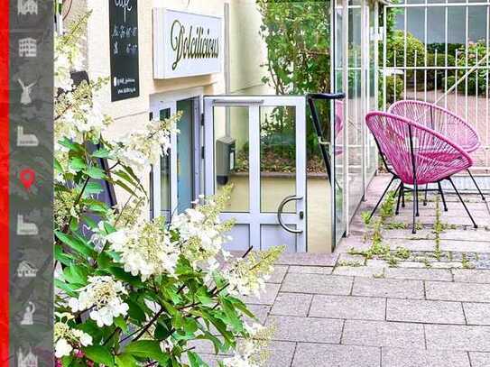 Charmantes Tagescafé mit idyllischem Außenbereich