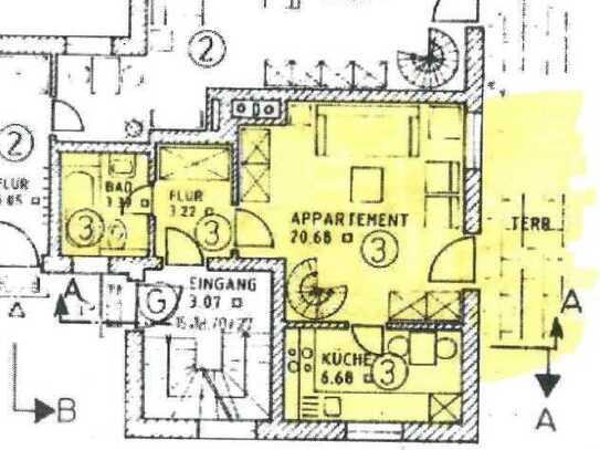 1,5-Zimmer Erdgeschosswohnung mit Terrasse und Einbauküche in Holzkirchen