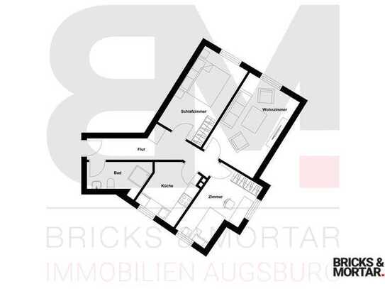 Stadtnahes Wohnjuwel: Charmante 3-Zimmer-Wohnung in Göggingen