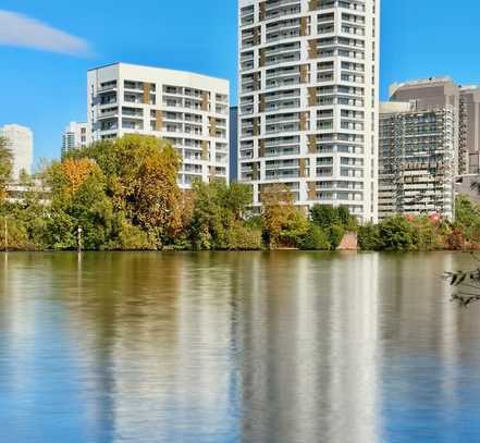 *Leben in der 1.Reihe - Direkt am Main!* Moderne Etagenwohnung, 3 Zi. auf 89m² inkl. Balkon *Erstbez