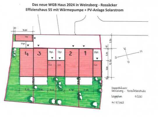 Das neue WGB - Effizienzhaus 55 mit Wärmepumpe + Photovoltaikanlage in Weinsberg