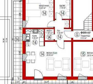 Exklusive 2-Zimmer-Penthouse Wohnung mit ca. 78 m² ab Mai 2024 in Walldürn zu vermieten