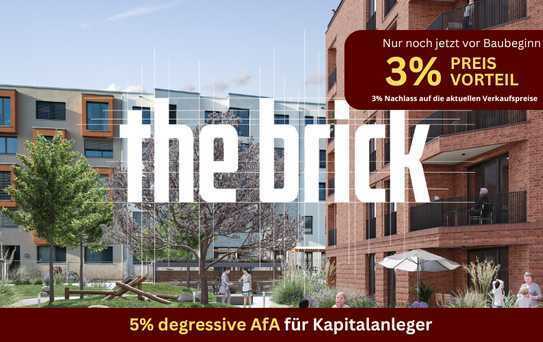 Ganz oben: 3 Zimmer Wohnung in moderner Wohnanlage "the brick" in Freiburg