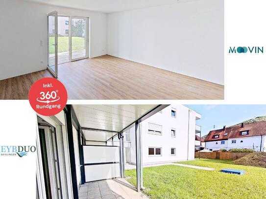 Neubauquartier "EYBDUO" - ERSTBEZUG - 2-Zimmer-Wohnung mit EBK und Terrasse