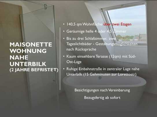 140qm-Maisonette-Traum in Düsseldorf (befristet)