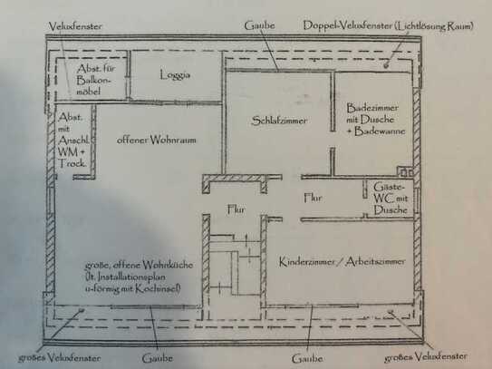 Ansprechende 4-Zimmer-DG-Wohnung mit Loggia in Wachtendonk