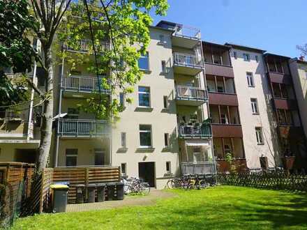 Gepflegtes, vollvermietetes Mehrfamilienhaus mit Westbalkonen im grünen Leipziger Süd-Westen