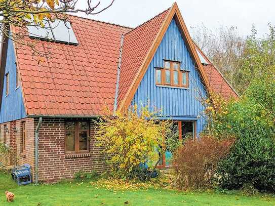 Naturhaus mit lichtdurchfluteten Räumen in Stedesand