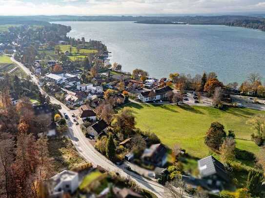 Fünf Gehminuten zum Wörthsee: Grundstück von 853 m² mit Baugenehmigung