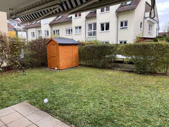 Attraktive Erdgeschosswohnung mit 3,5 Zimmern und Garten