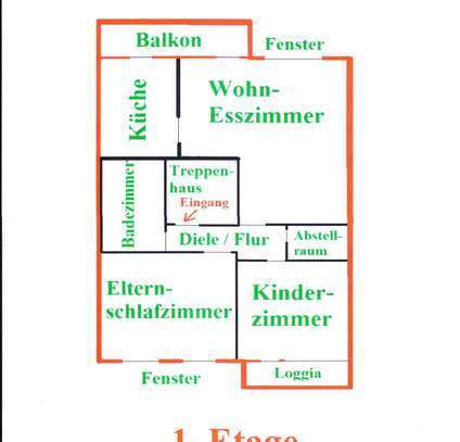 Kevelaer - 1. Etage mit Balkon - ca. 84 m² - 3 Zimmer - Niederrhein - Geldern - Goch - Weeze - Kleve