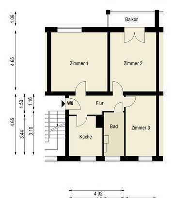 Altbauwohnung mit Gartencharme in Fahrradstraße – 3 Zimmer zum Wohlfühlen