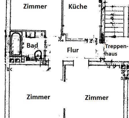 Zentrale 2,5-Zimmer-Wohnung zu vermieten