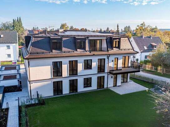 Neubau-Familientraum in ruhiger Lage. Erdgeschosswohnung über zwei Ebenen.