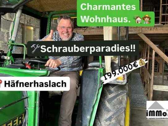 Schrauberparadies zum Knallerpreis! Charmantes Wohnhaus mit Scheune: Historischer Charme.💥💰🏡🛠️