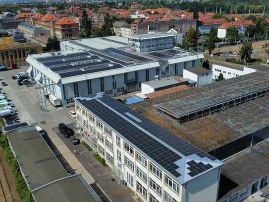 4360m² Produktion/Lagerhalle zu vermieten mit Dach Photovoltaikanlage