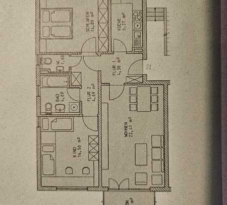 3-Raum-Wohnung mit Balkon in Regensburg